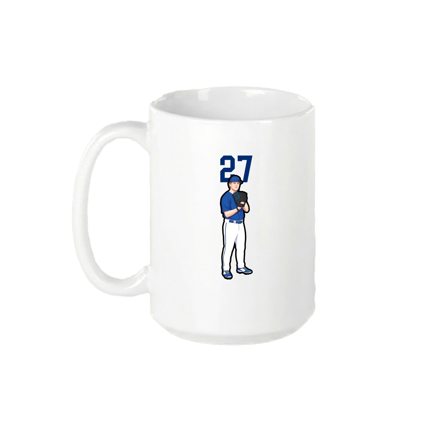 15oz Coffee Mug — Number Top in White
