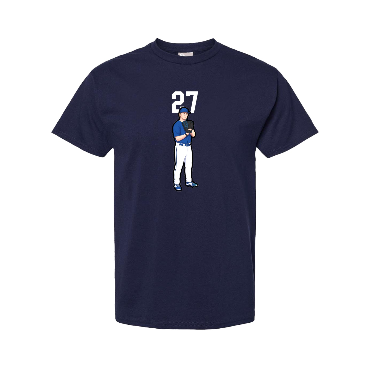 Youth Tee — Number Top in Navy