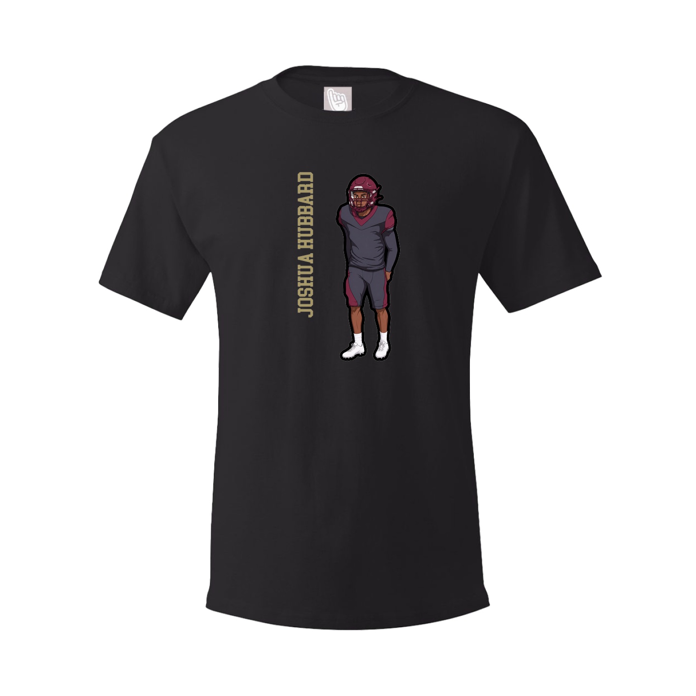 Tee — Name Vertical in Black