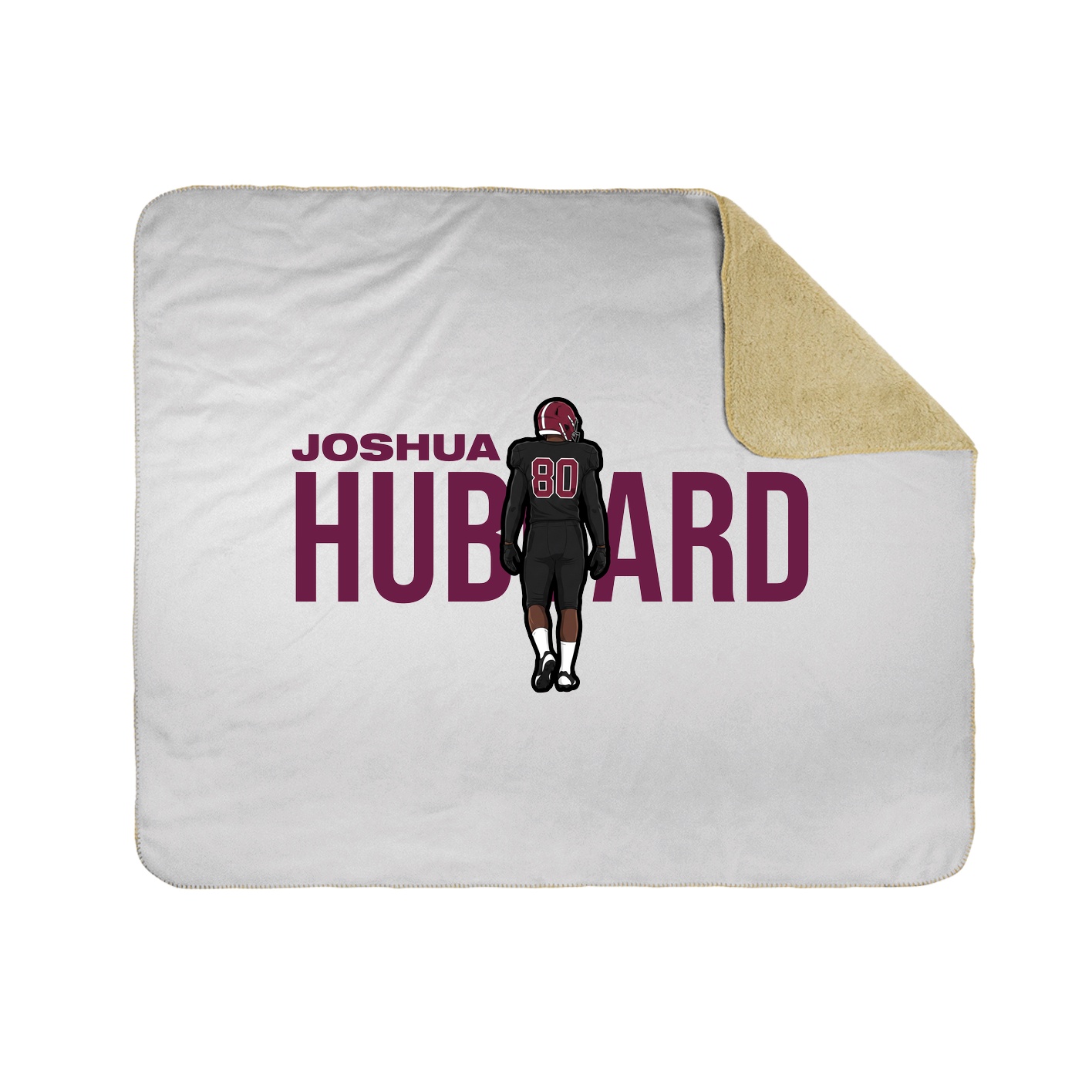 Throw Blanket — Player Name in White