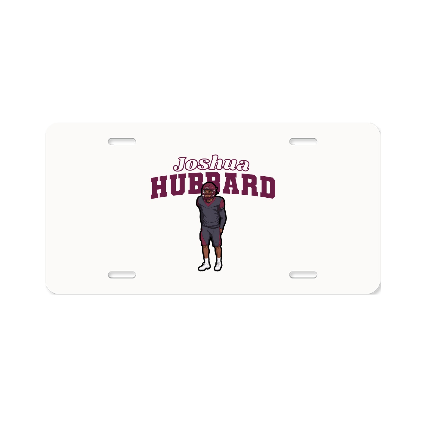 License Plate — Name Arch in Classic