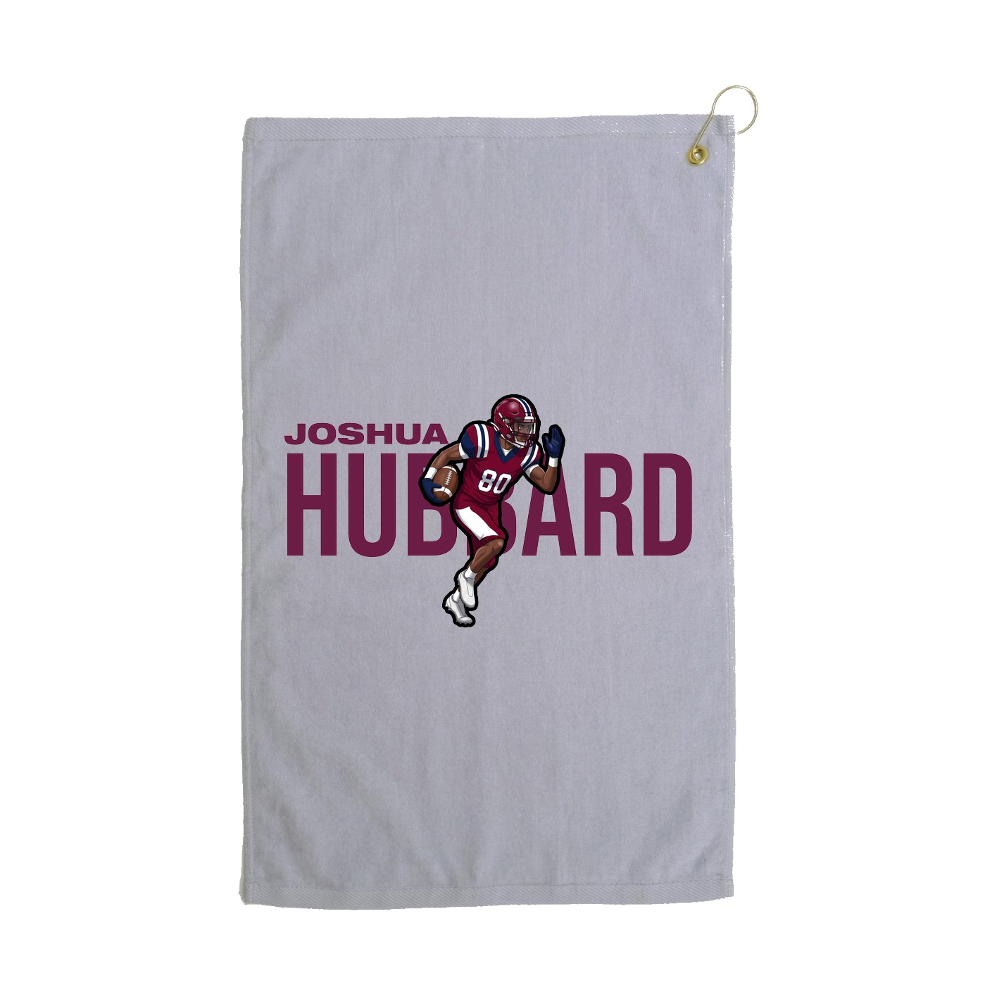 Golf Towel — Player Name in Grey