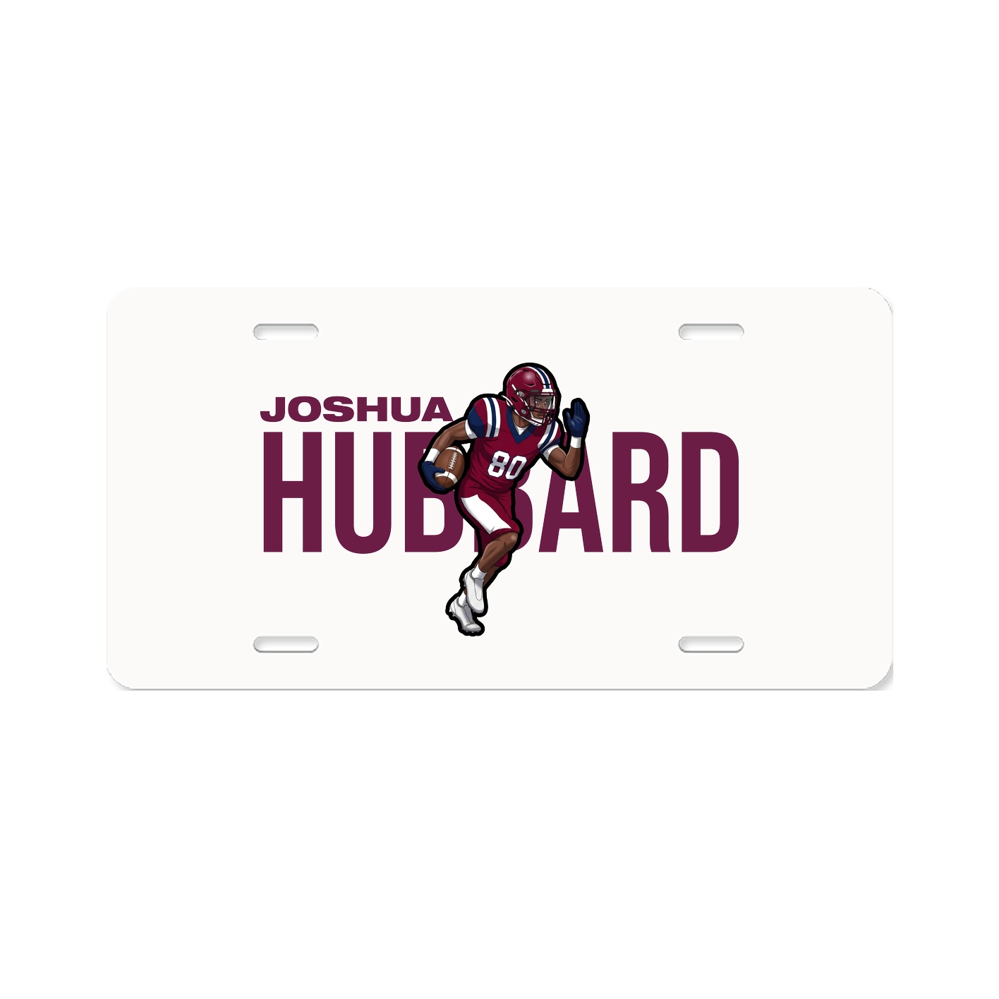 License Plate — Player Name in Classic
