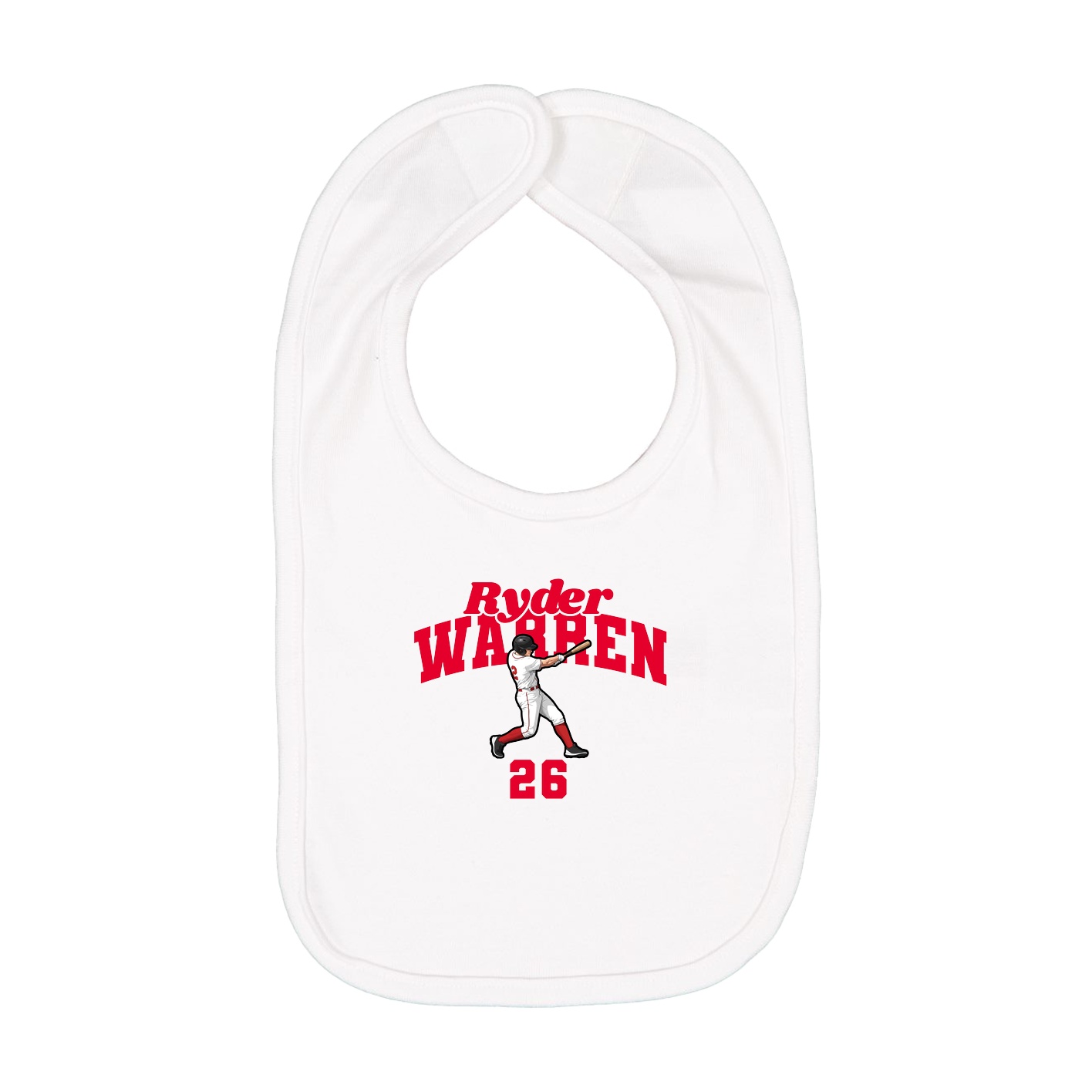 Infant Bib — Signature Arch in White