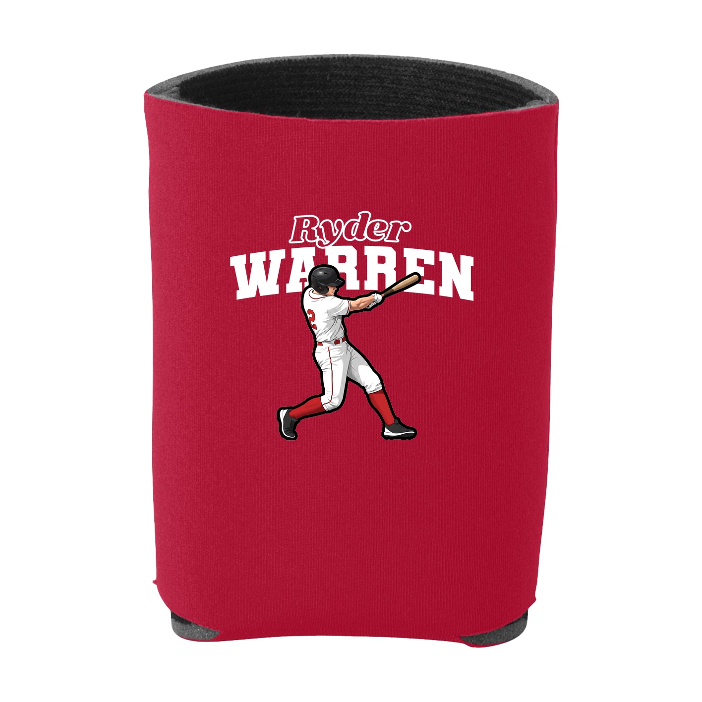 Can Holder — Name Arch in Red