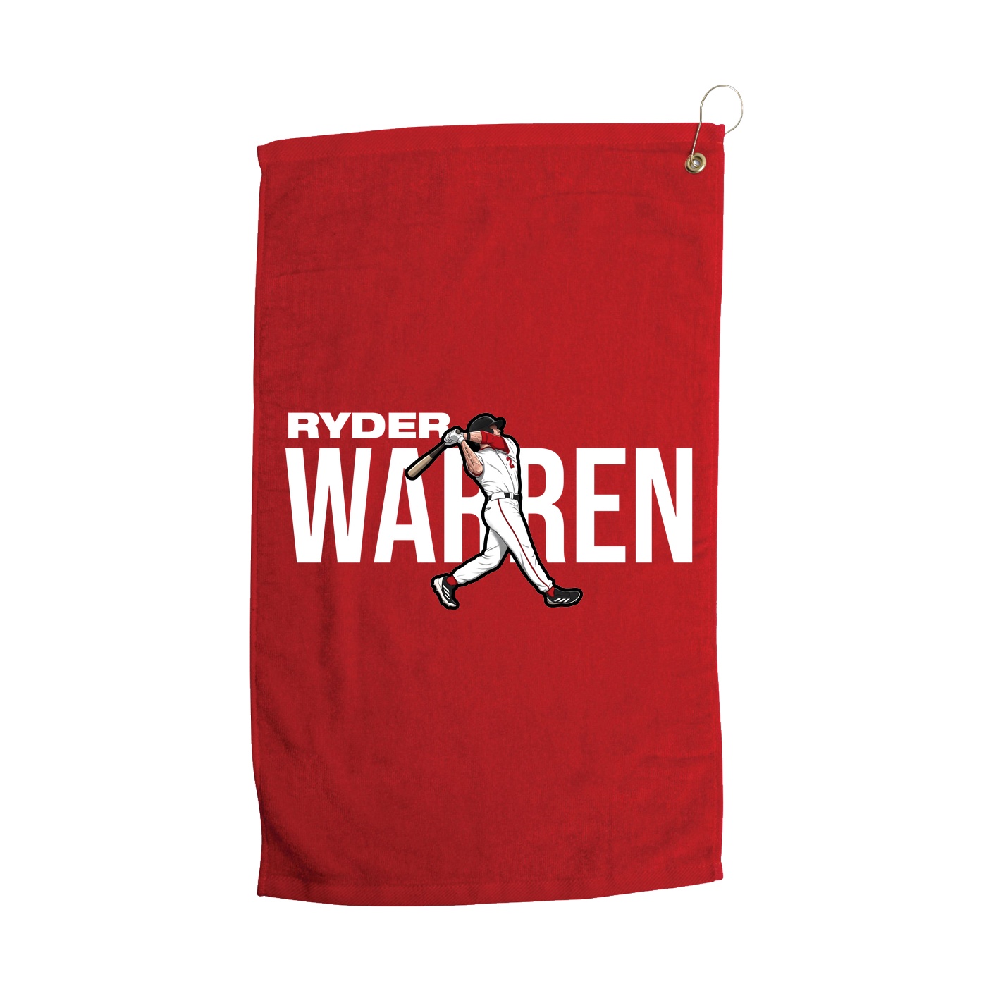 Golf Towel — Player Name in Red