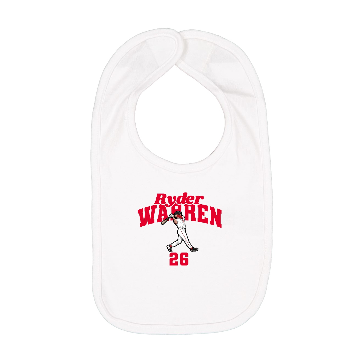 Infant Bib — Signature Arch in White