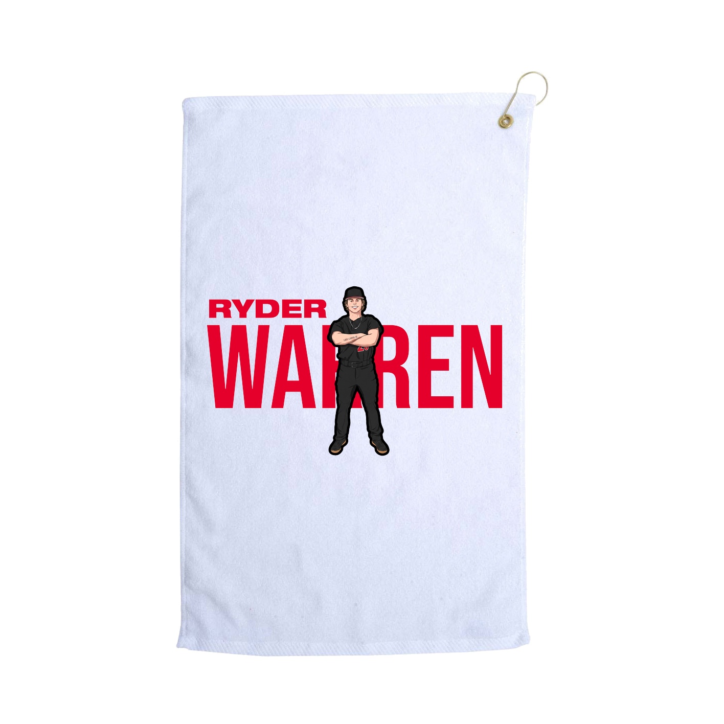 Golf Towel — Player Name in White