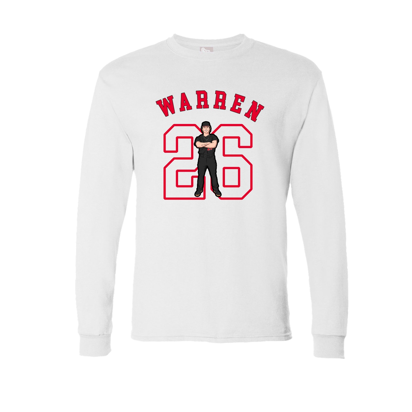 Long Sleeve Tee — Shirsey Arch in White