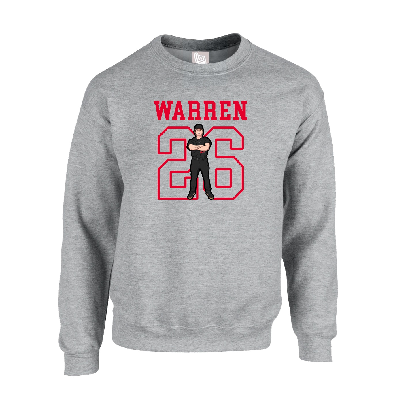Fleece Crew — Shirsey in Grey