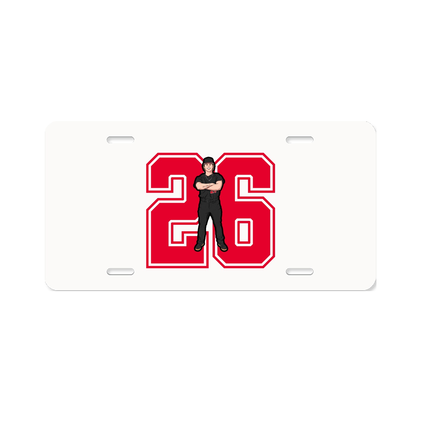 License Plate — Number in Classic