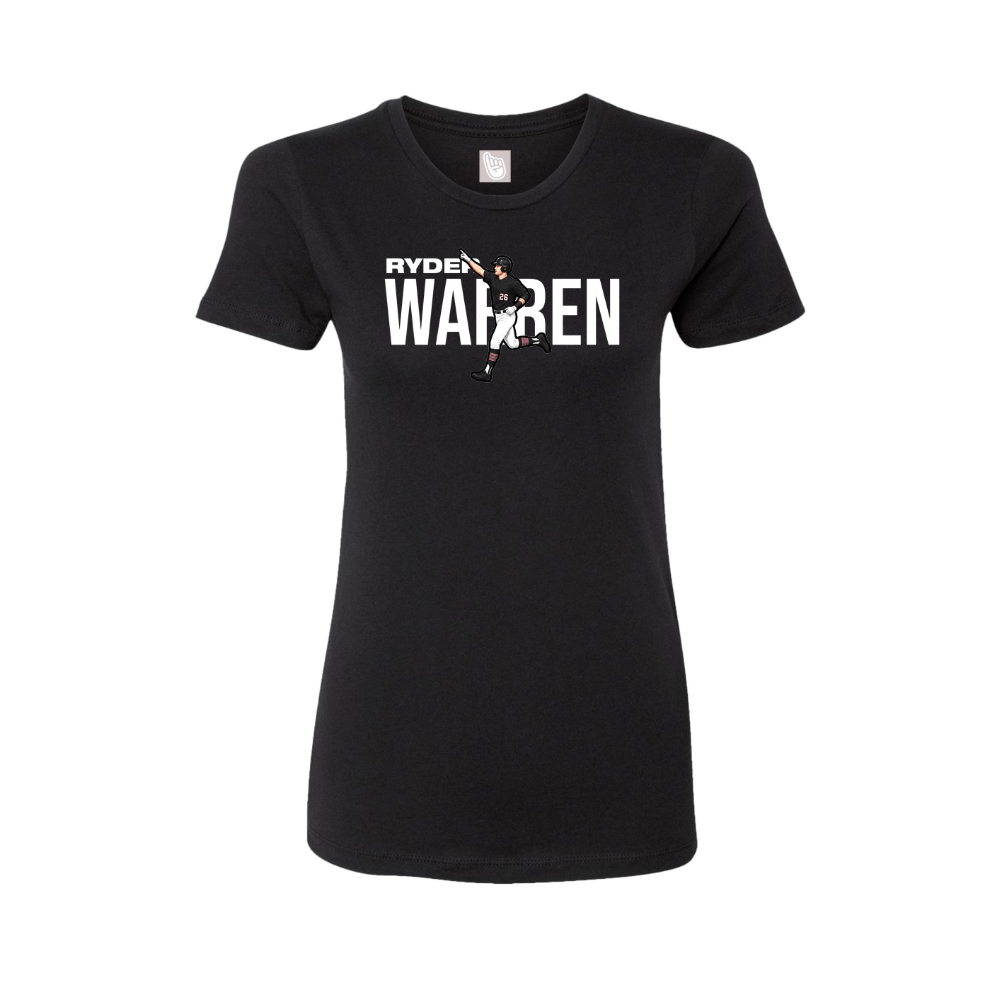 Womens Tee — Player Name in Black
