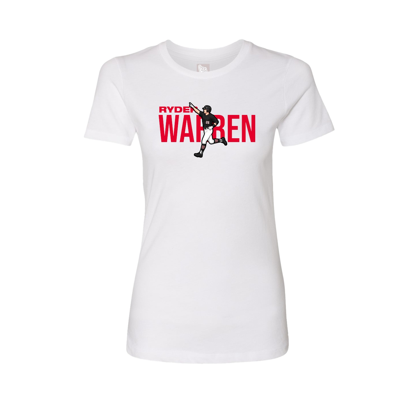 Womens Tee — Player Name in White