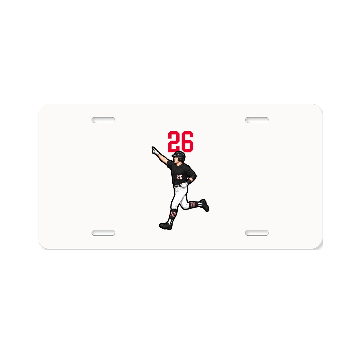 License Plate — Number Top in Classic