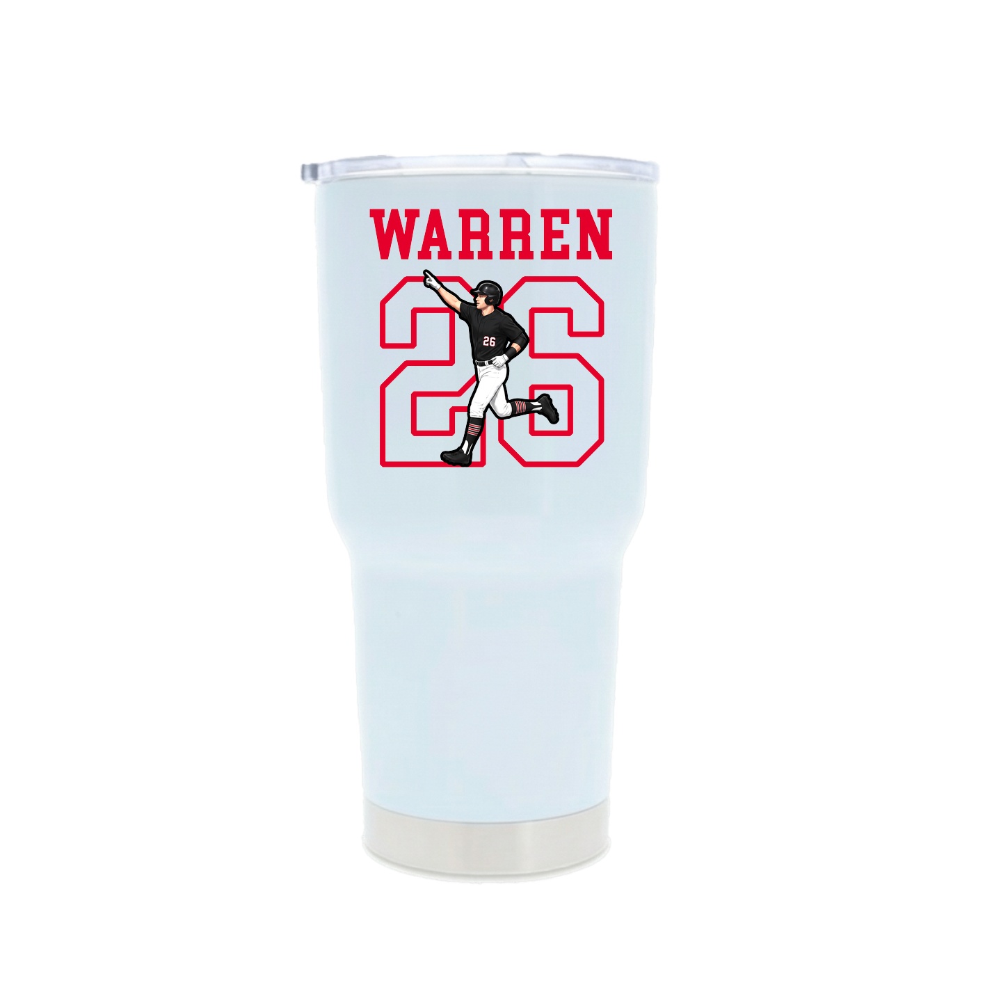 30oz Stainless Steel Tumbler — Shirsey in White