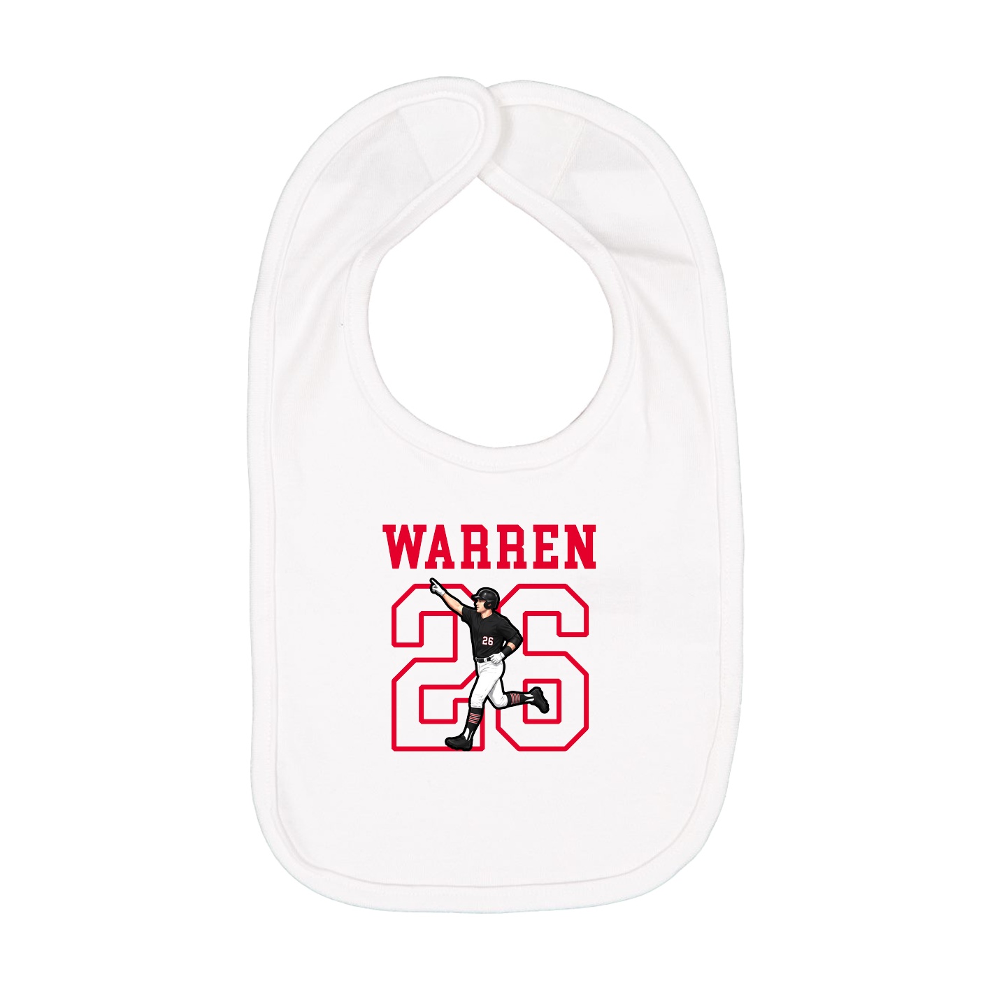 Infant Bib — Shirsey in White