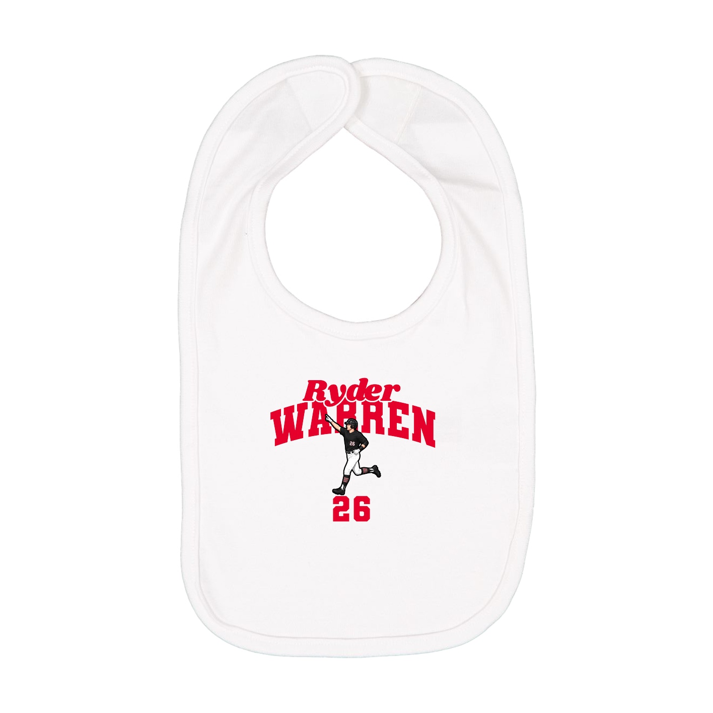 Infant Bib — Signature Arch in White