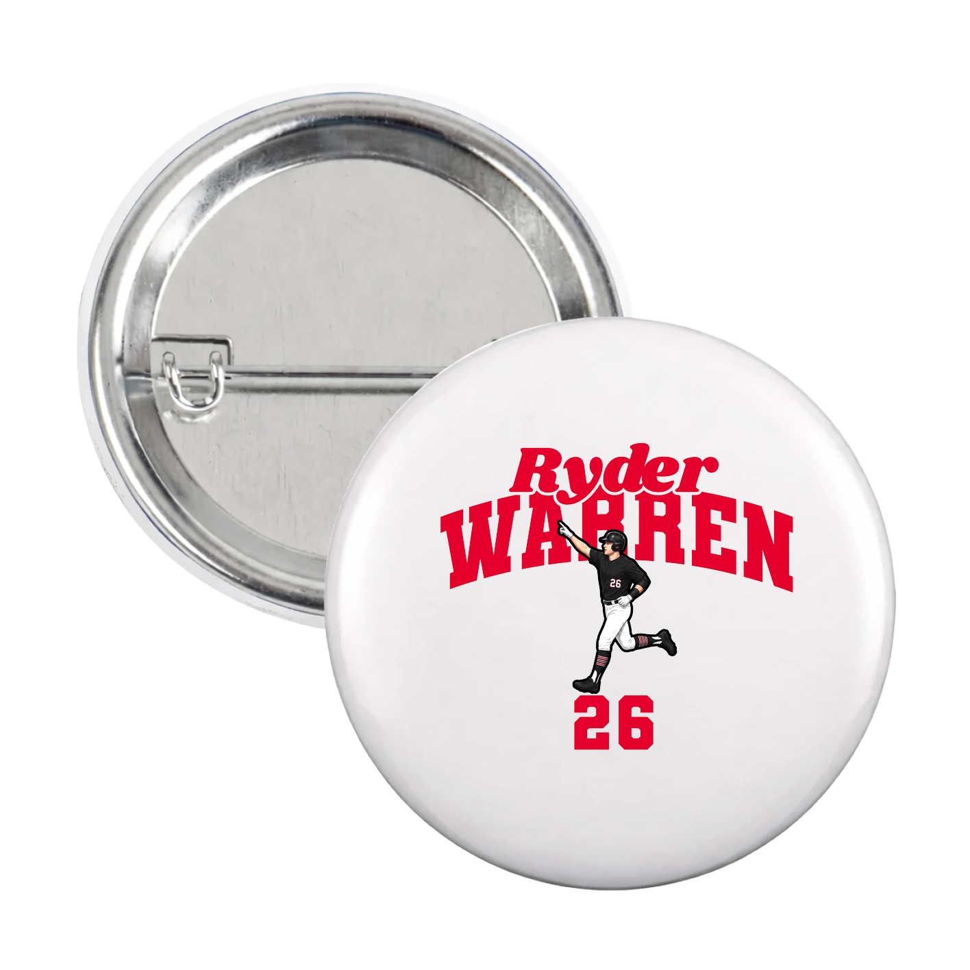 Game Day Button — Signature Arch in White