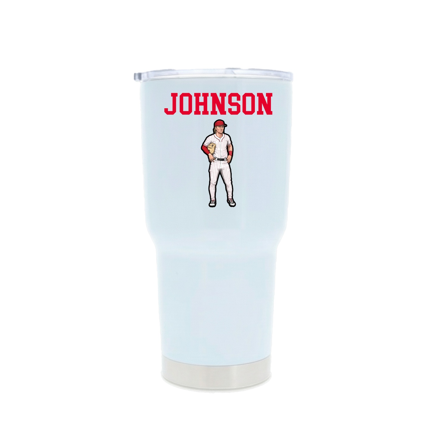 30oz Stainless Steel Tumbler — Shirsey in White