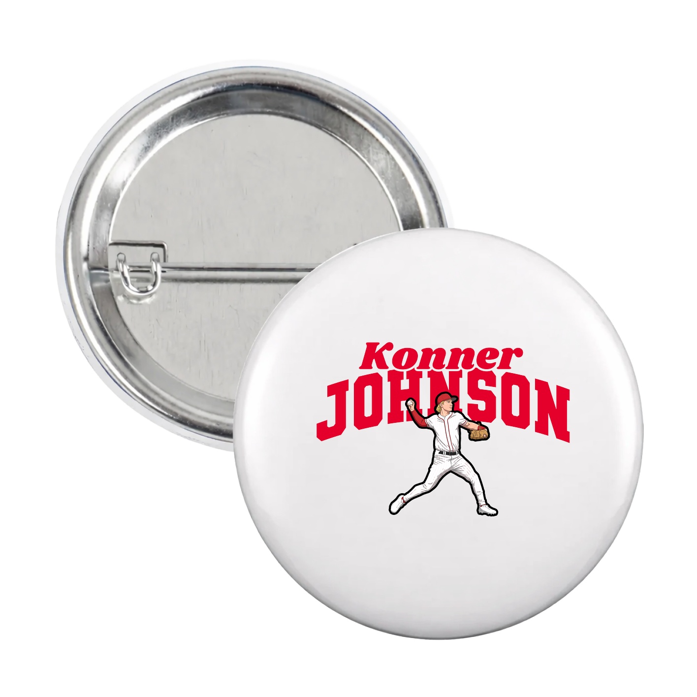 Game Day Button — Signature Arch in White