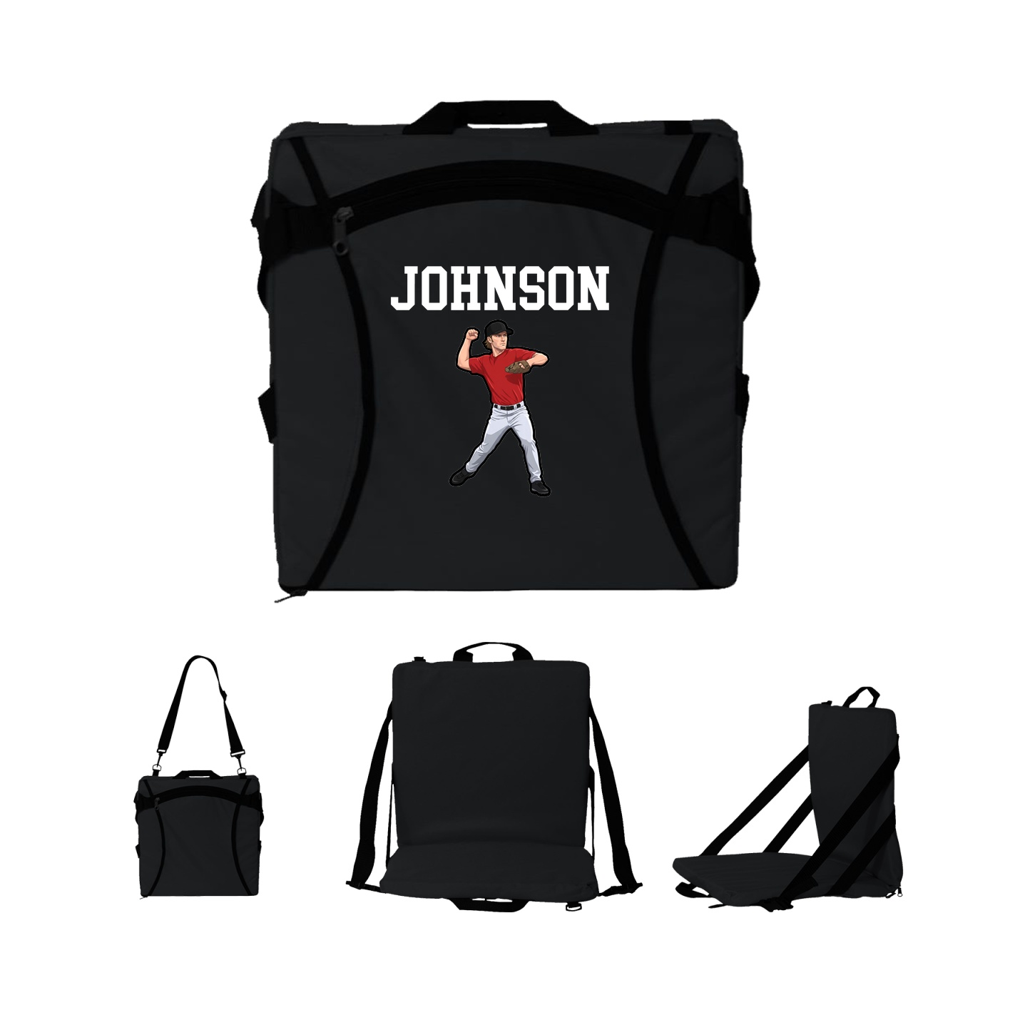 Folding Stadium Seat — Shirsey in Black