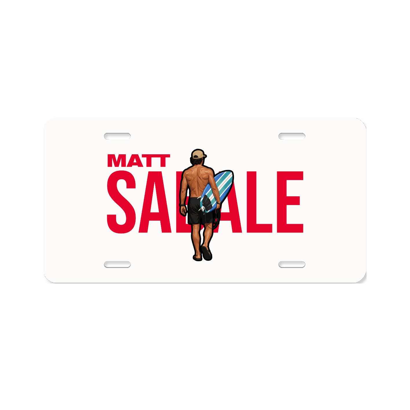License Plate — Player Name in Classic