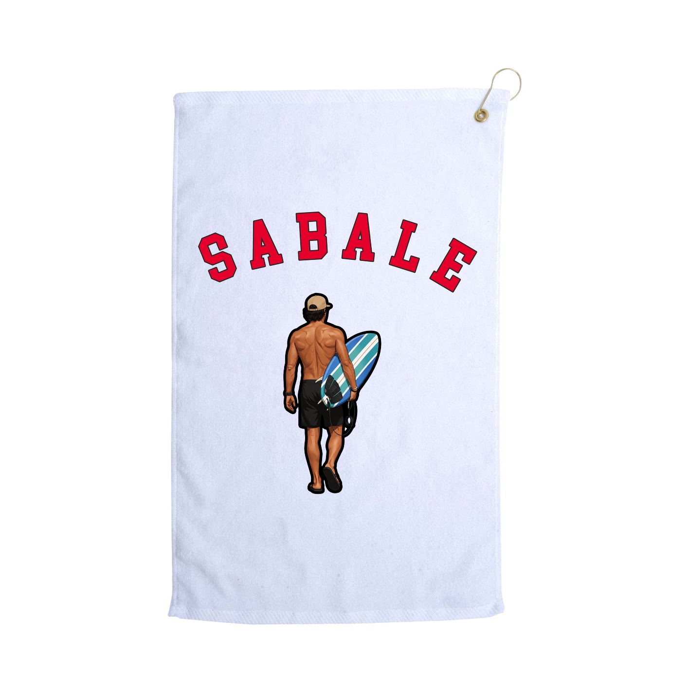 Golf Towel — Shirsey Arch in White
