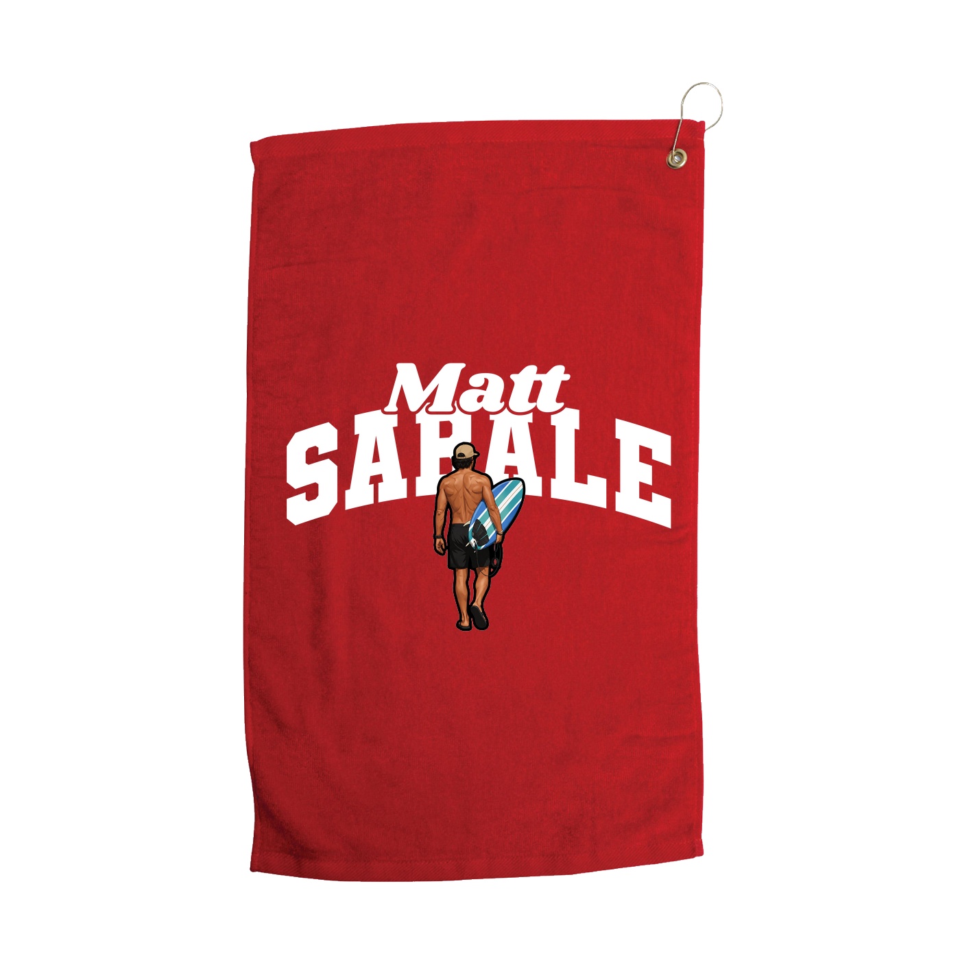 Golf Towel — Signature Arch in Red