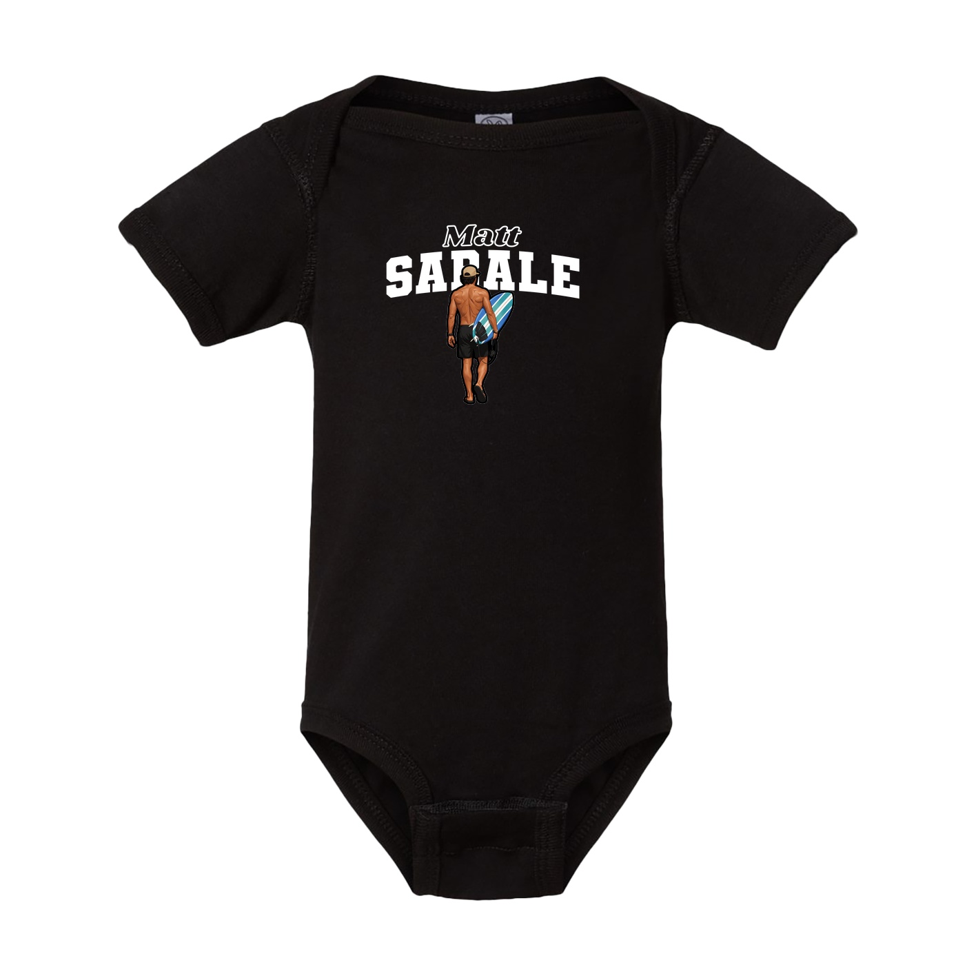 Baby Onesie — Name Arch in Black
