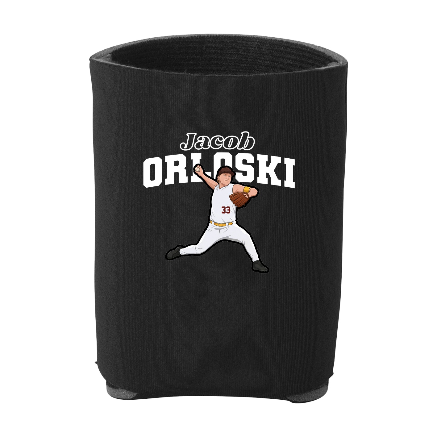 Can Holder — Name Arch in Black