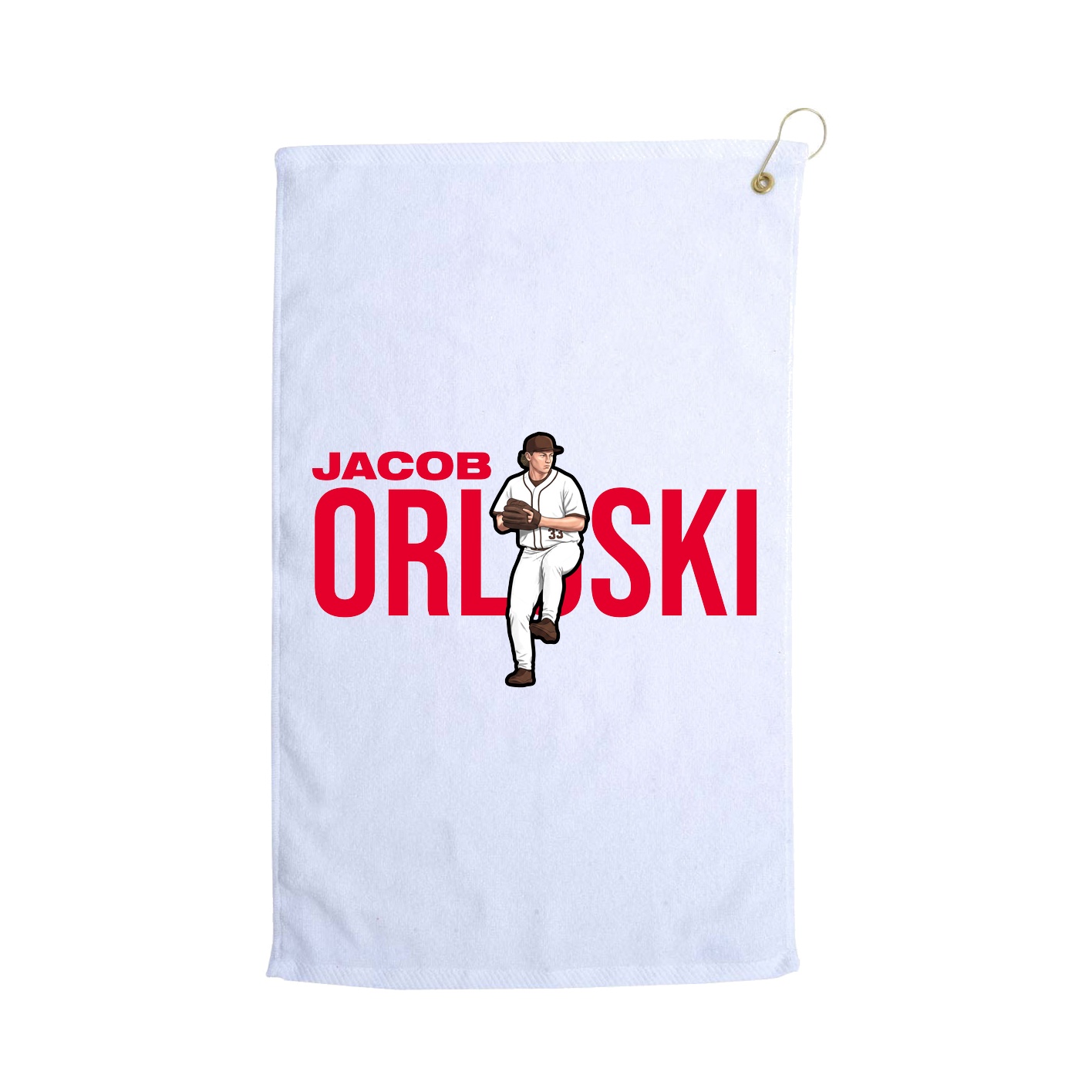 Golf Towel — Player Name in White