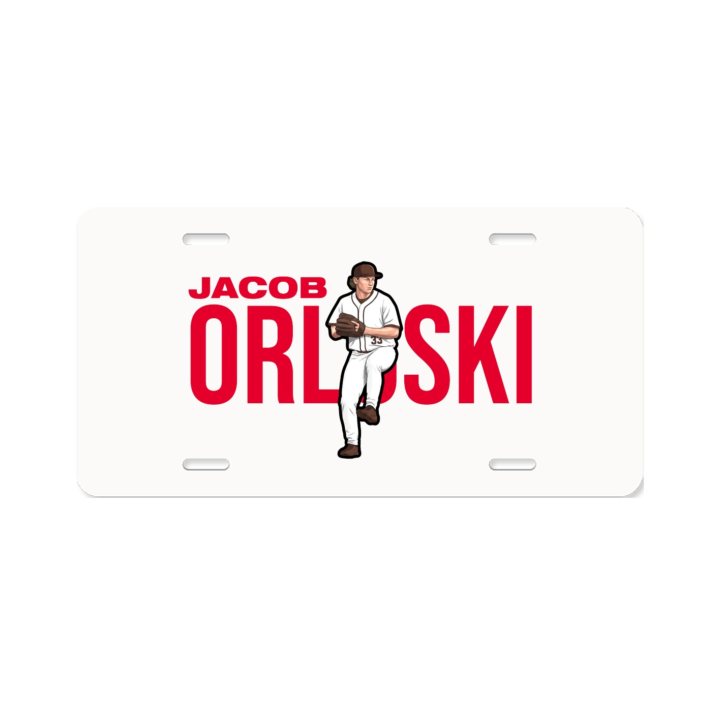 License Plate — Player Name in Classic