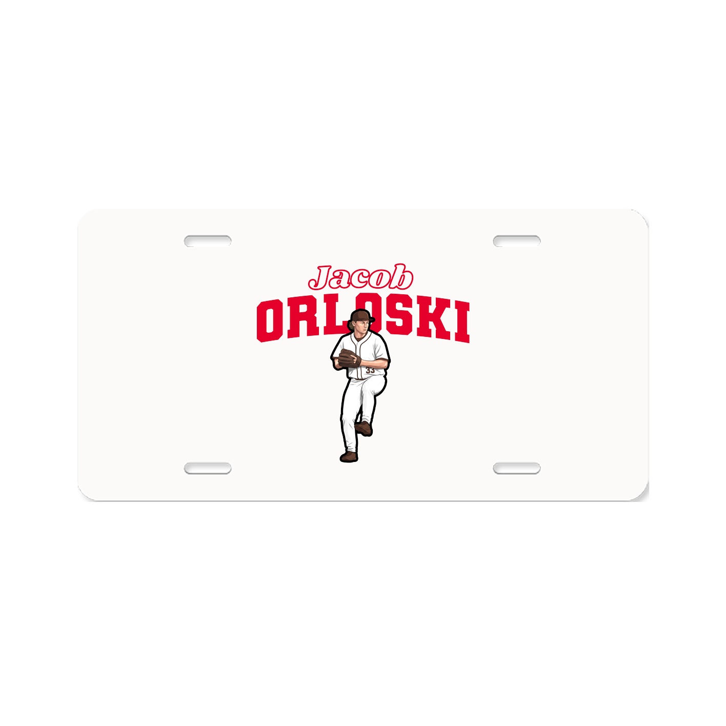 License Plate — Name Arch in Classic