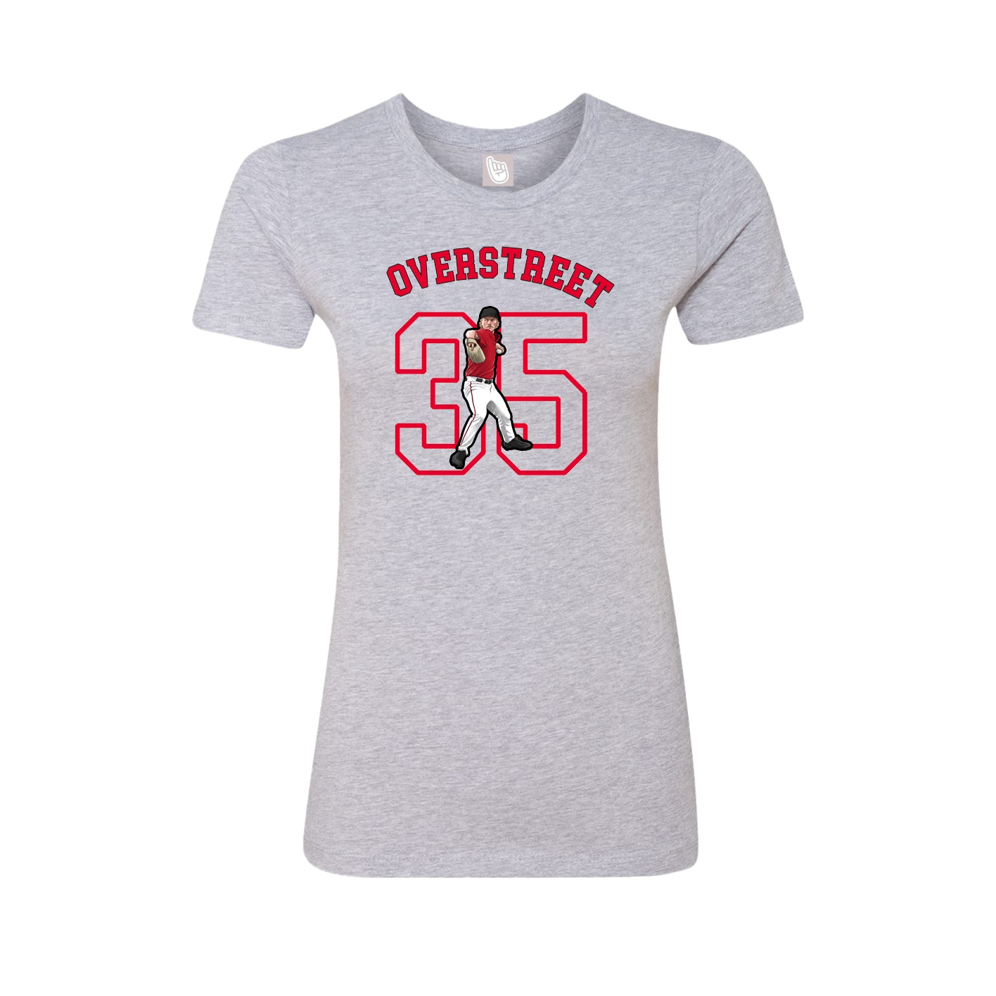 Fitted Women's Tee — Shirsey Arch in Grey