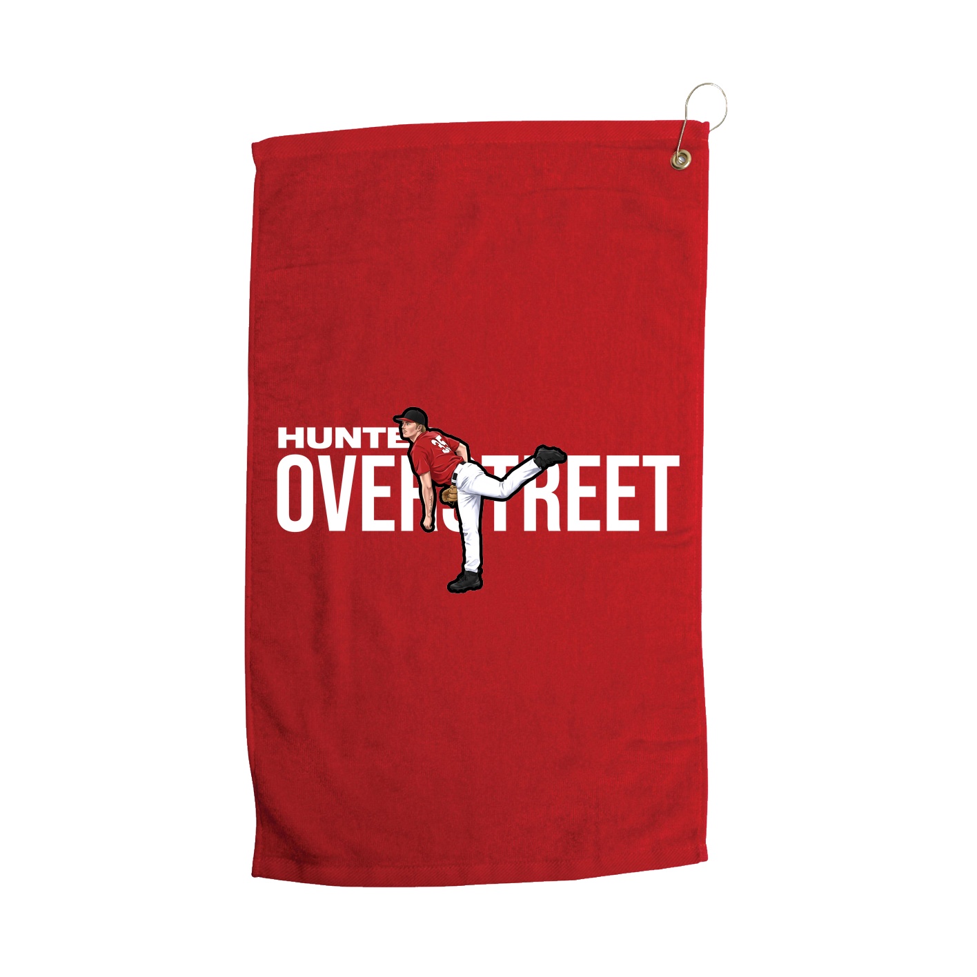 Golf Towel — Player Name in Red