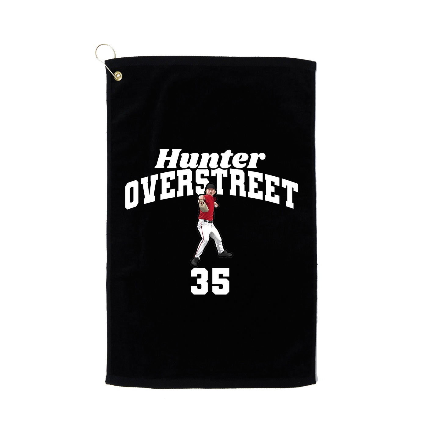 Golf Towel — Signature Arch in Black