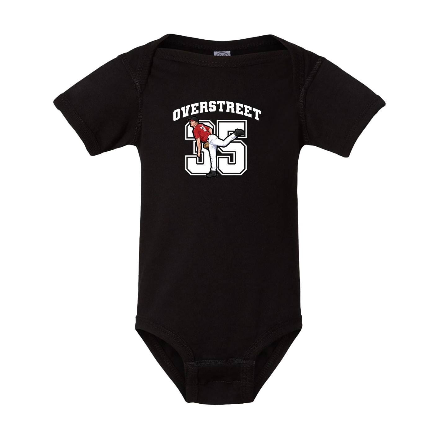 Baby Onesie — Number in Black