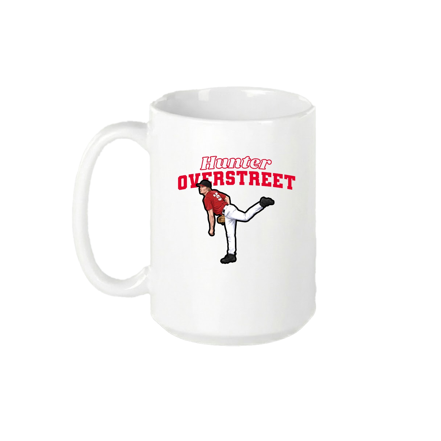 15oz Coffee Mug — Name Arch in White
