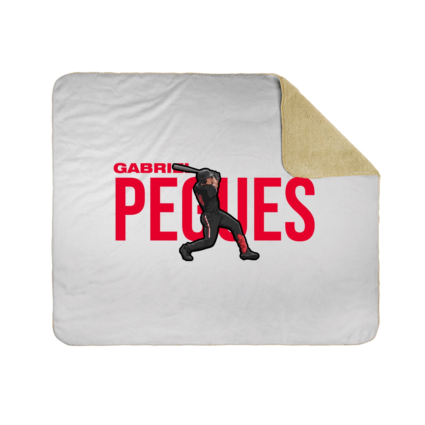 Throw Blanket — Player Name in White