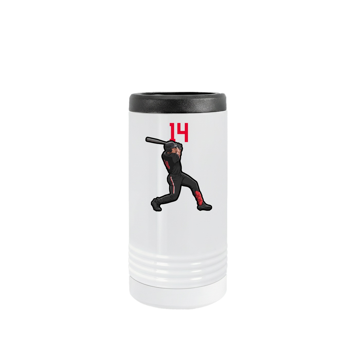 Slim Beverage Holder — Number Top in White