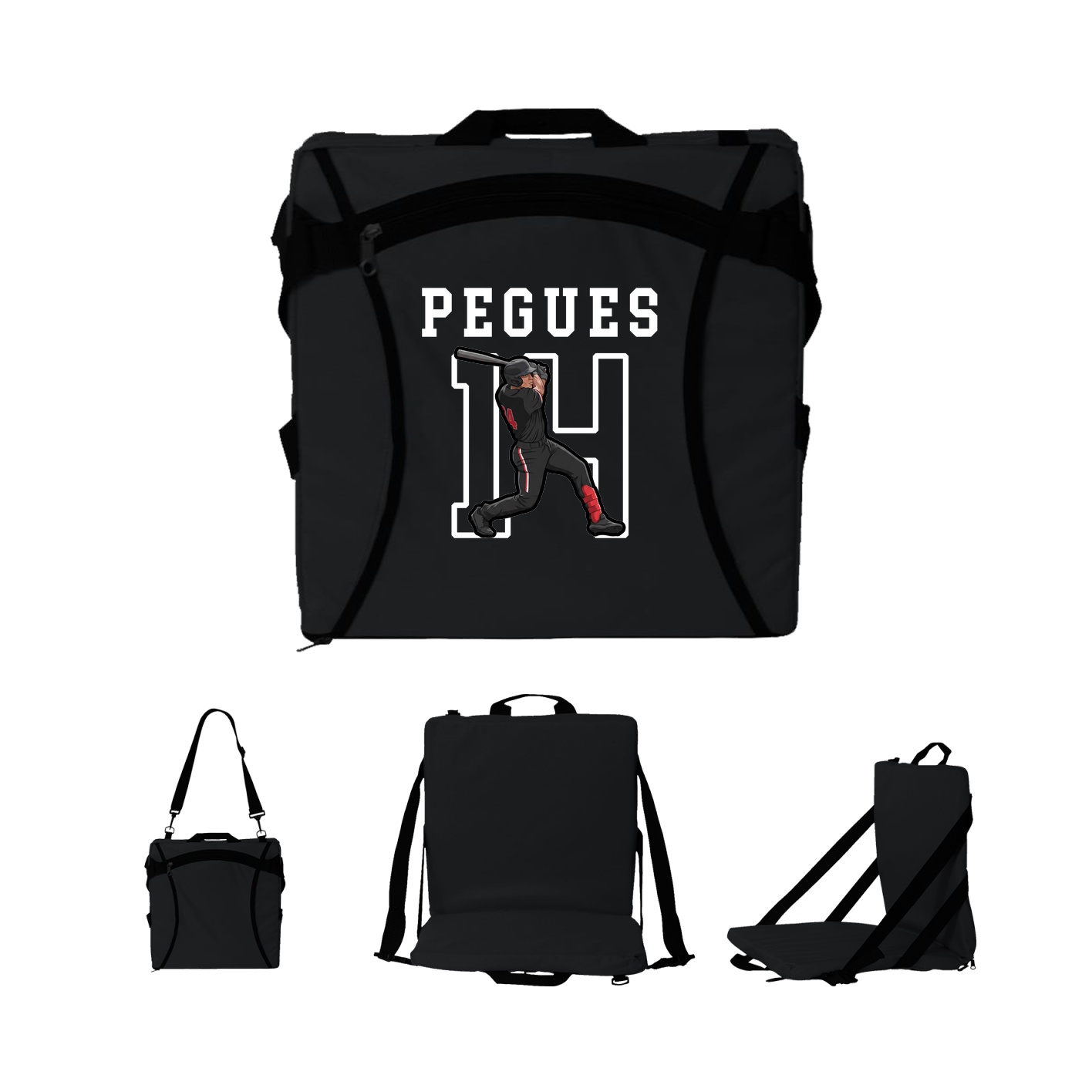 Folding Stadium Seat — Shirsey in Black