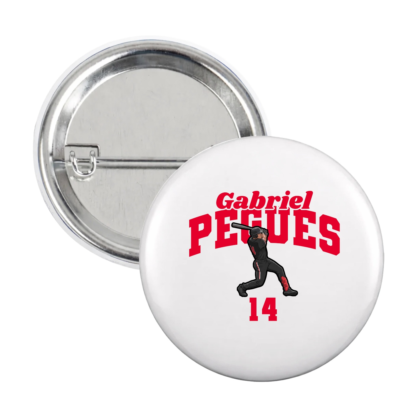 Game Day Button — Signature Arch in White