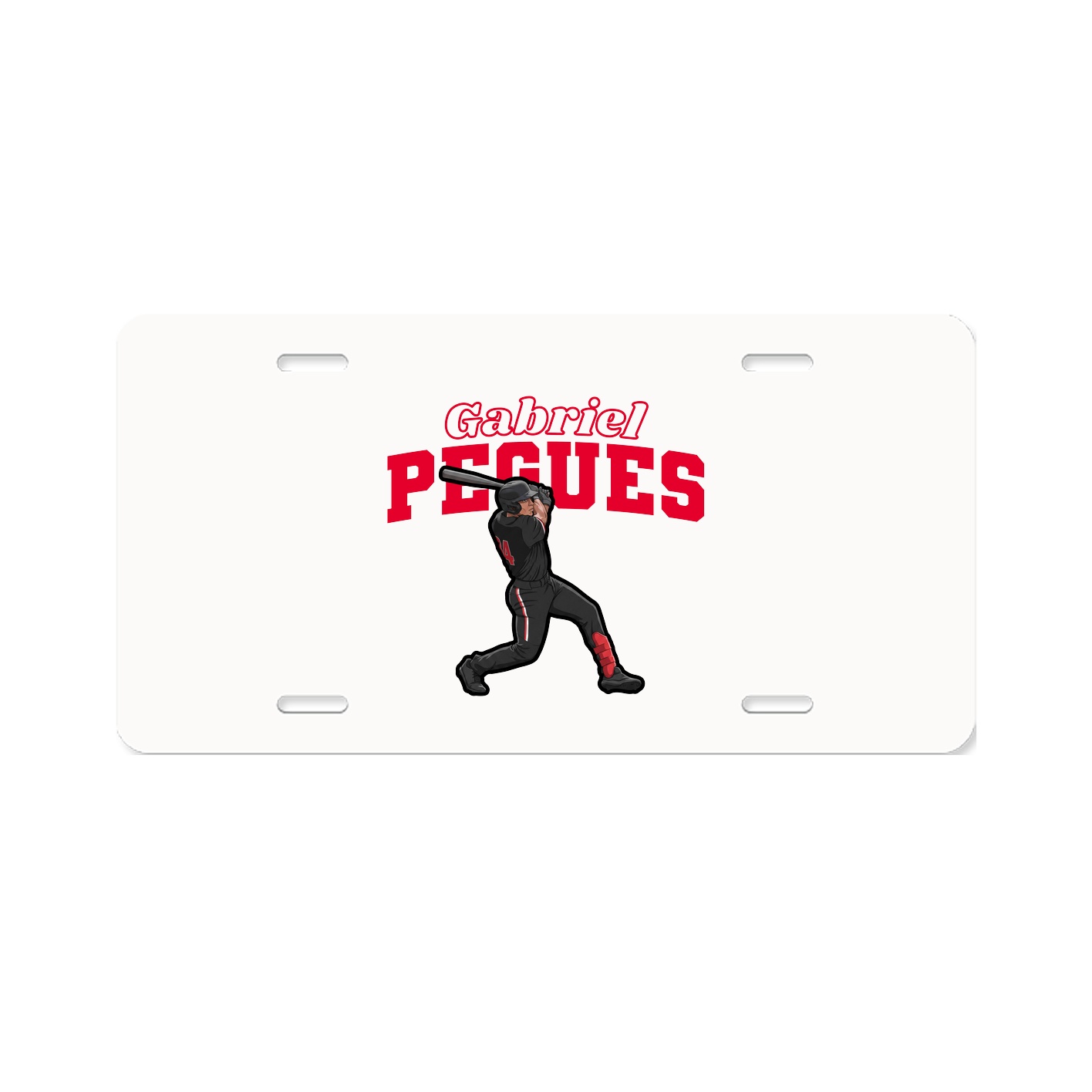 License Plate — Name Arch in Classic