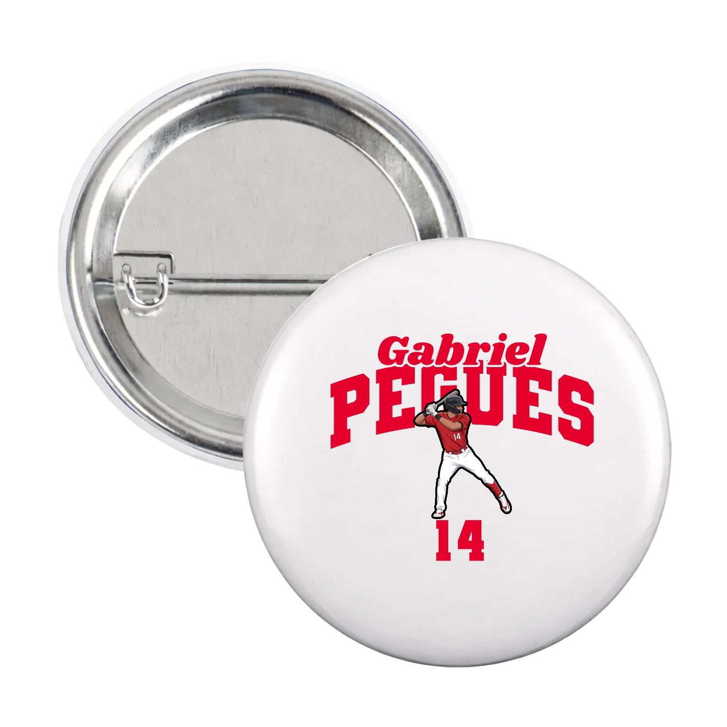 Game Day Button — Signature Arch in White
