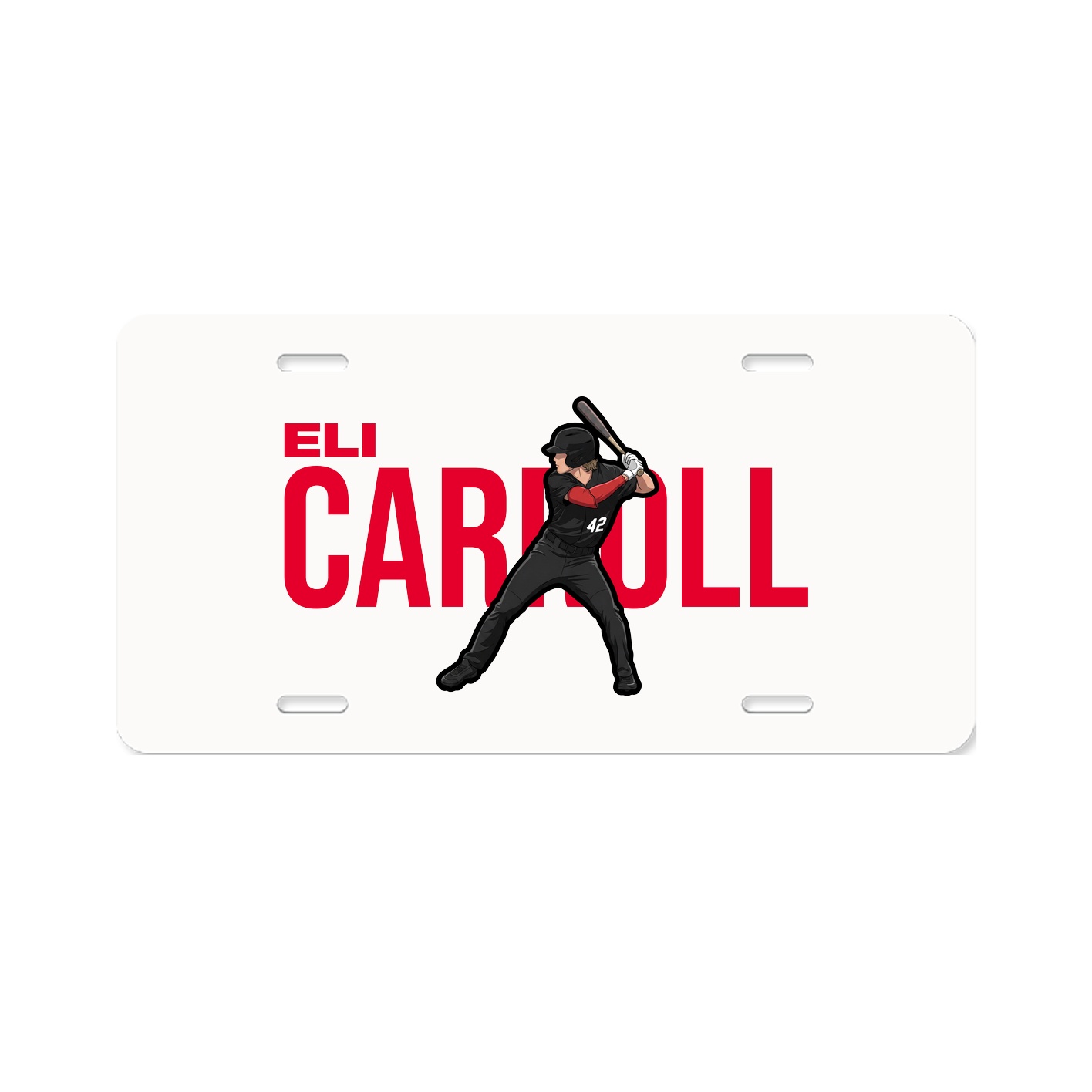 License Plate — Player Name in Classic