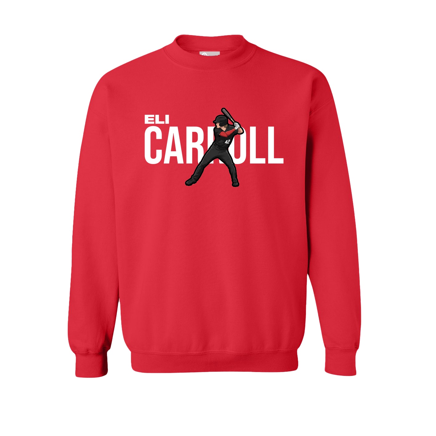 Fleece Crew — Player Name in Red