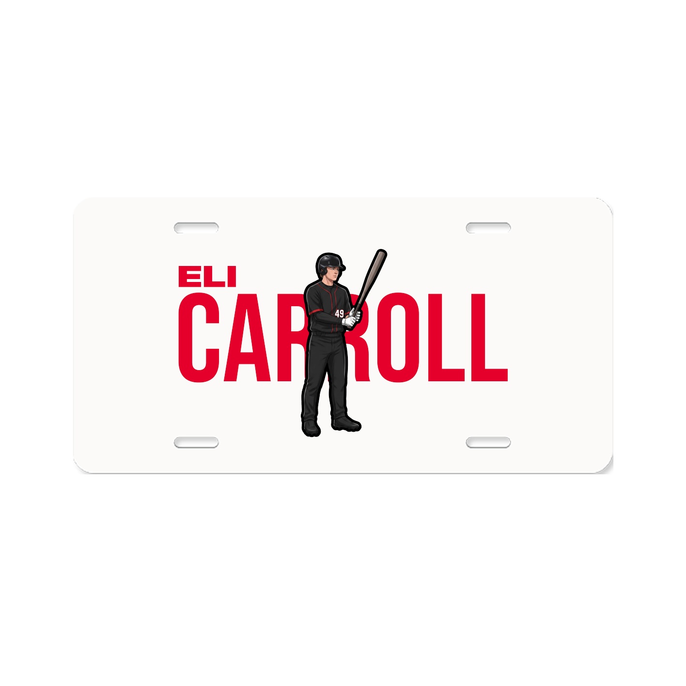 License Plate — Player Name in Classic