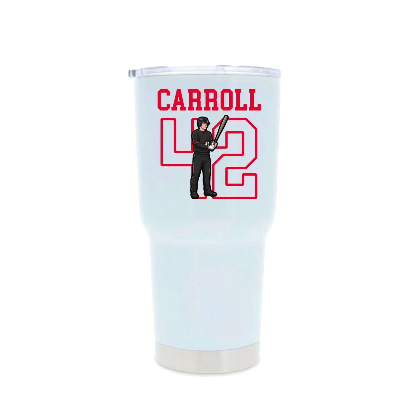 30oz Stainless Steel Tumbler — Shirsey in White