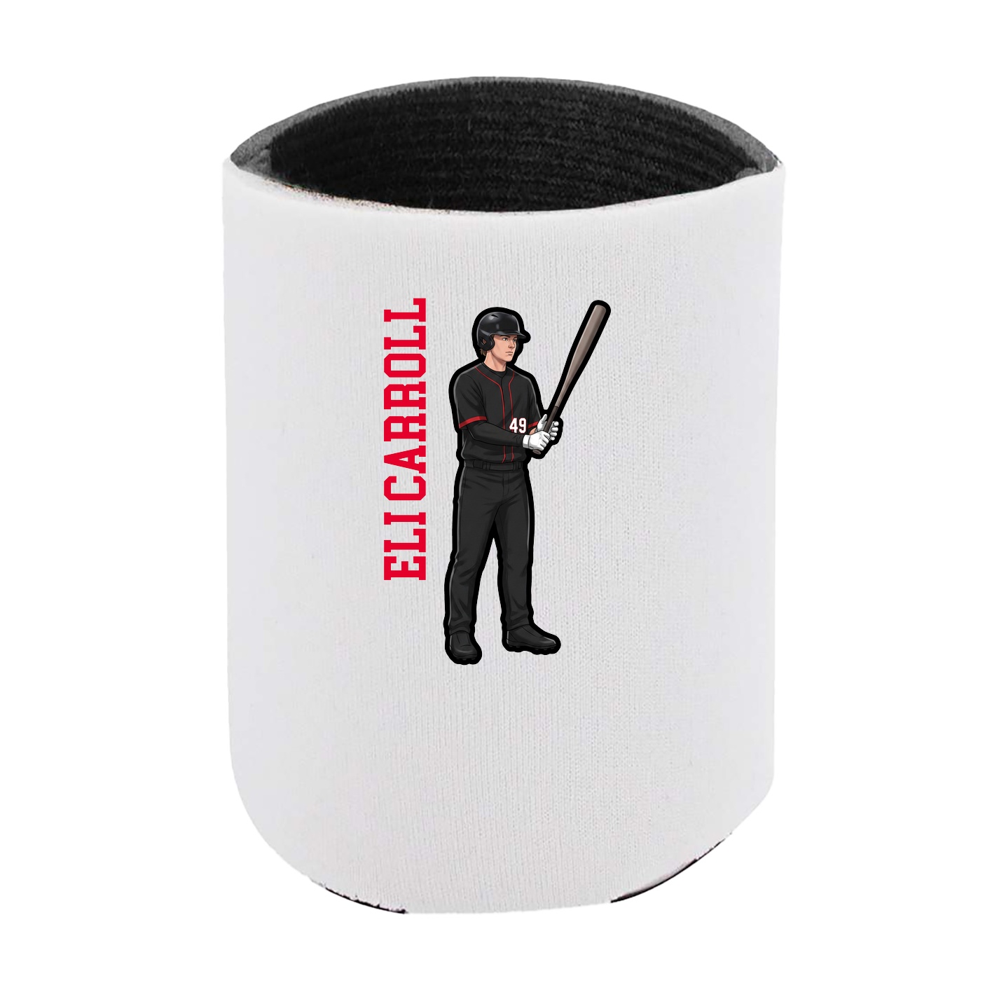 Can Holder — Name Vertical in White