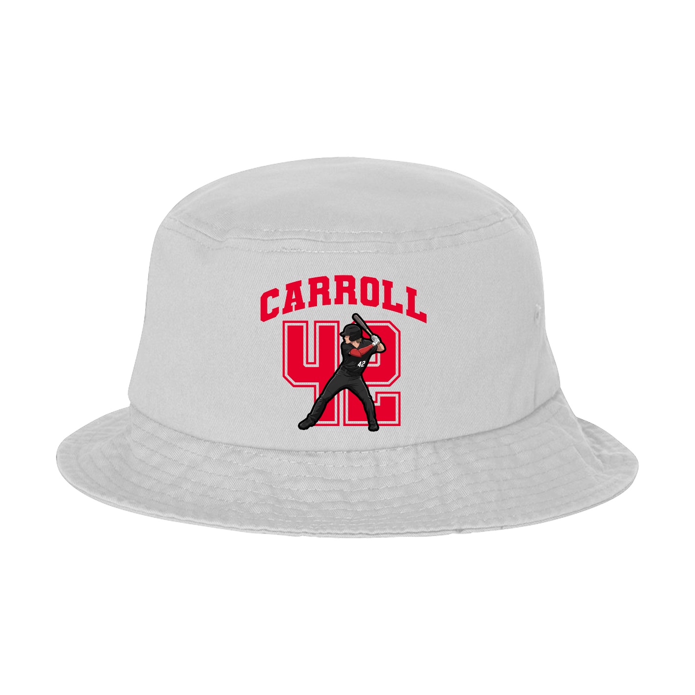 Bucket Cap — Number in White